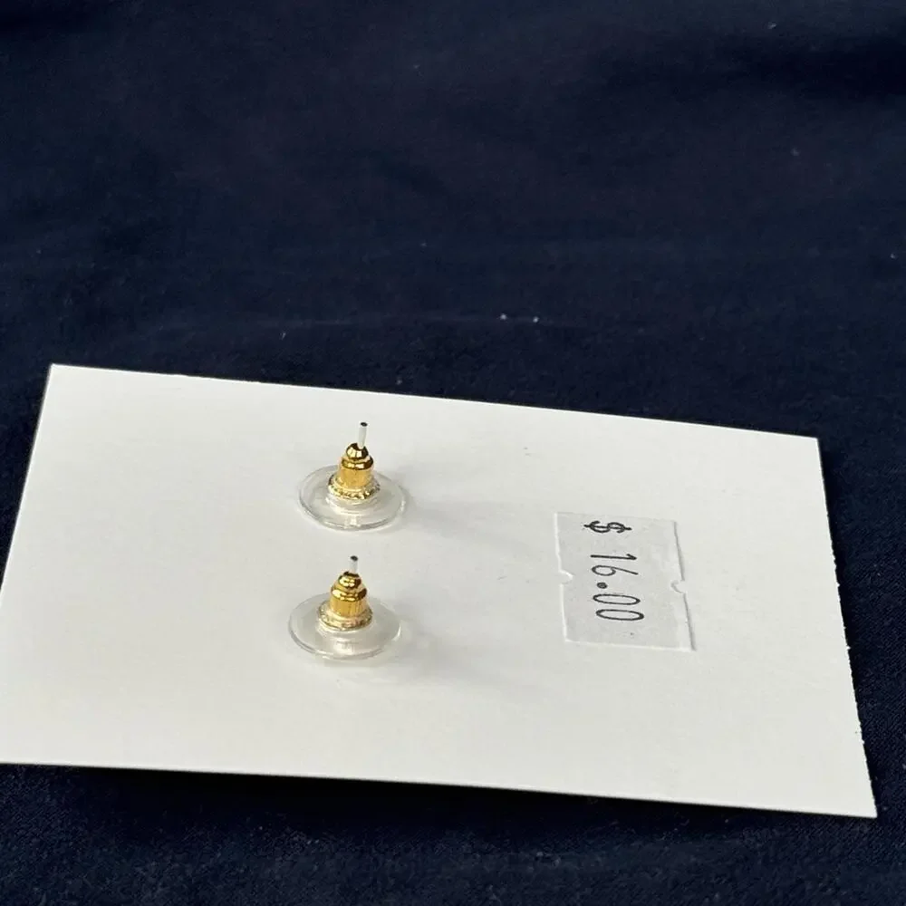 NWT PANACHE CO. Beaded Stud Earring‎ Red Earth Shabby Chic Retro Western